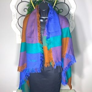 EUC Pierre Cardin blanket shawl